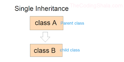 Java Single Inheritance - The Coding Shala