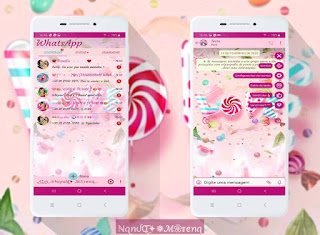 Candy Love Theme For YOWhatsApp & Fouad WhatsApp By Nanda