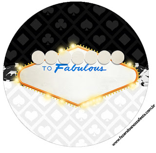 Toppers or Free Printable Vegas Party Labels.