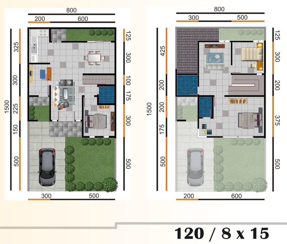 Desain Rumah Type 120 120 Perumahan Graha Tiga Putra Jasa Desain