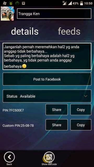 Kumpulan BBM MOD versi 2.7.0.23 Terbaru 2015