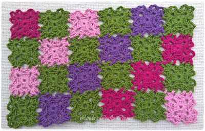 crochet squares, doily free pattern