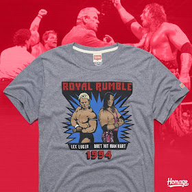 WWE “Royal Rumble 1994 Luger & Hart” T-Shirt by HOMAGE