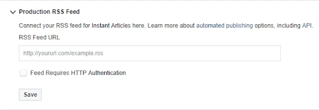 RSS Feed - Facebook Instant Article