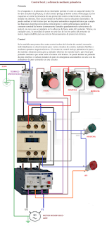 control lacal y a distancia mediante pulsadores de paro marcha monofasico