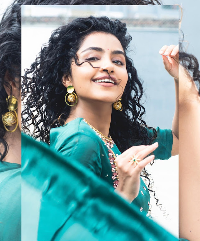 Hot Anupama Parameswaran Looks sexy in Saree, iiQ8 Entertainment 27