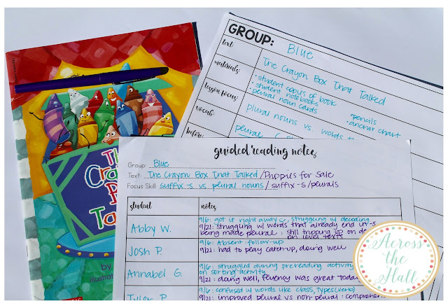 Free printables to make planning guided reading and small group lessons a breeze!