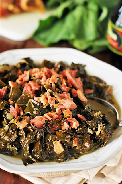 Collard Greens with Chopped Ham Hocks Image