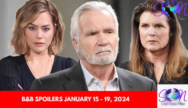 B&B SPOILERS JANUARY 15 - 19, 2024 The Bold and the Beautiful