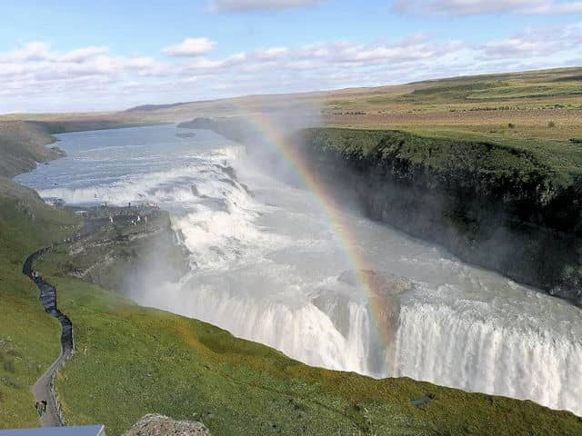 Gullfoss Wasserfall Island - Foto Bernd Tippmer