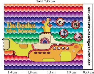 Beatles Yellow Submarine Free Printable  Labels.