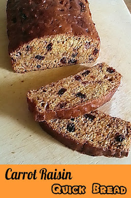 Carrot Raisin Quick Bread Recipe @ treatntrick.blogspot.com