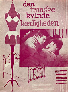 DEN FRANSKE KVINDE OG KOERLIGHEDEN. Guía publicitaria. Dinamarca. LA FRANCESA Y EL AMOR. La française et l’amour. 1960. Francia, Italia. Dirección: Michel Boisrond, Christian-Jaque, René Clair, Henri Decoin, Jean Delannoy, Jean-Paul Le Chanois, Henri Verneuil. Reparto: Darry Cowl, Noël Roquevert, Paulette Dubost, Sophie Desmarets, Pierre Mondy, Jean Desailly, Valérie Lagrange, Marie-José Nat, Claude Rich, Yves Robert, Jacques Marin, Dany Robin, Paul Meurisse, Jean-Paul Belmondo, Alice Kessler, Ellen Kessler, Annie Girardot, François Périer, Francis Blanche, Jean Poiret, Michel Serrault, Martine Carol, Silvia Monfort, Robert Lamoureux.