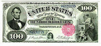 pictures of money $ 100 United States 1880