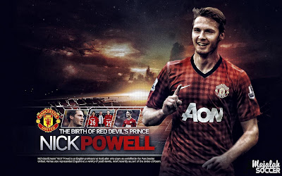 Nick Powell - Manchester United Wallpaper Sepakbola Terbaru 2012-2013 (Edisi 7 Tgl 5 Oktober 2012)