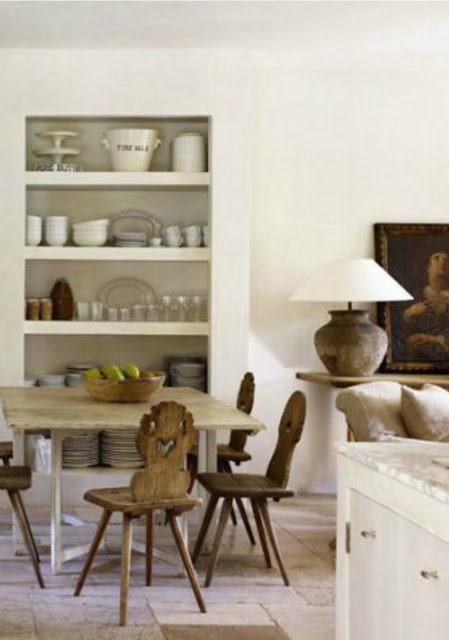 Gorgeous French farmhouse style kitchen of Pamela Pierce on Hello Lovely Studio