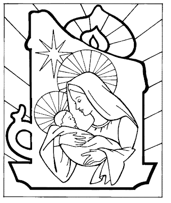 XMAS COLORING PAGES