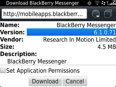 BBM v6.1.0.71 OS 5 - OS7.1 - Blackberry OTA Download