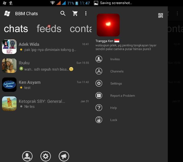 Download BBM Windows Phone Mod Dark gray in addition to 