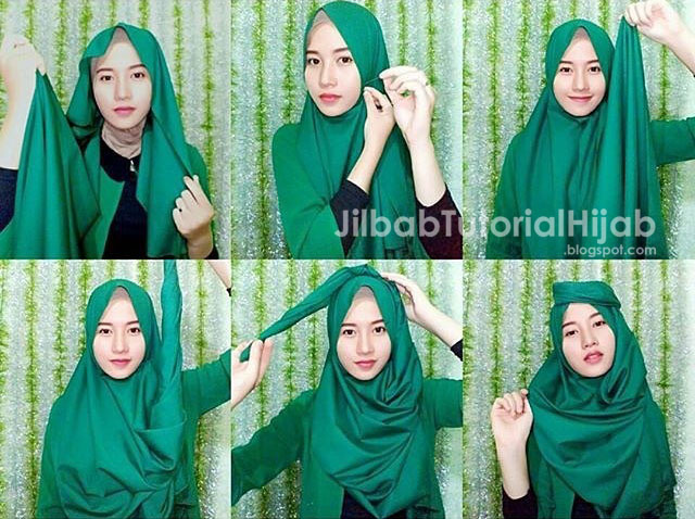 Tutorial Hijab Pashmina untuk Pesta Simple Turban Terbaru