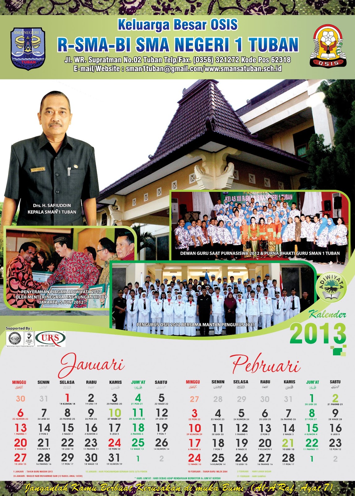 JATI SENI Production: Desain Kalender Sekolah & Instansi