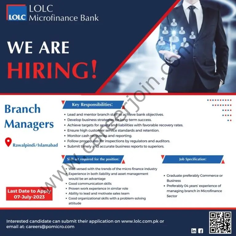 Jobs in LOLC Microfinance Bank