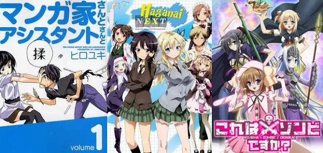 anime genre harem school, harem school romance ecchi