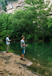 Eddie and Chris Fishing