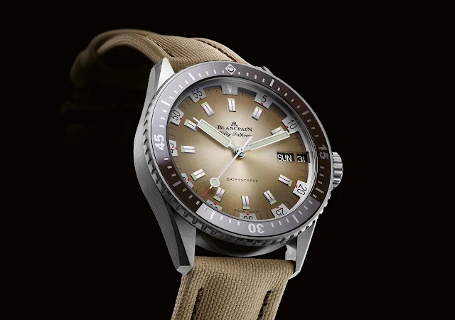 Blancpain Fifty Fathoms Bathyscaphe Day Date Desert Edition