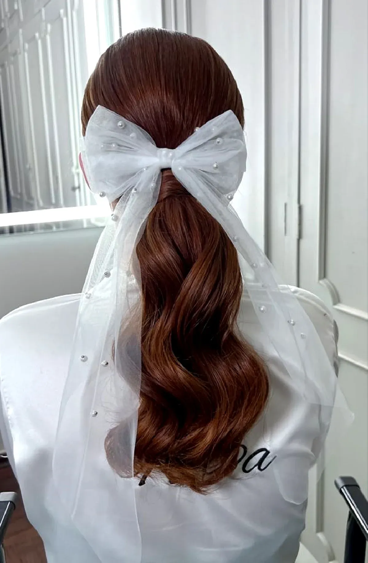 Penteado para noiva: laço de cabelo