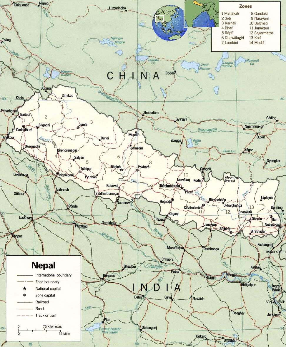 nepal map