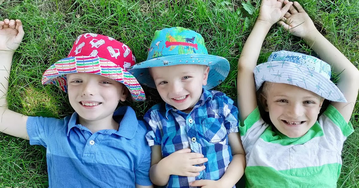 Slice of Pi Quilts: Summer Bucket Hats for My Boys + TGIFF