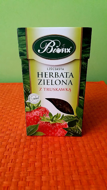 Liściasta herbata zielona z truskawką Bifix 