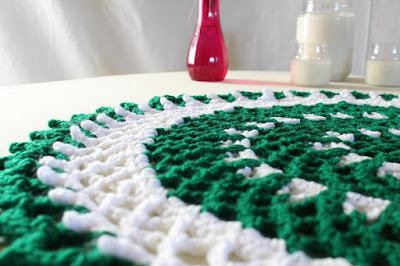 free pattern, crochet, doily, mandala, Irish, St.Patty's Day, St.Patrick's Day, lace, picot