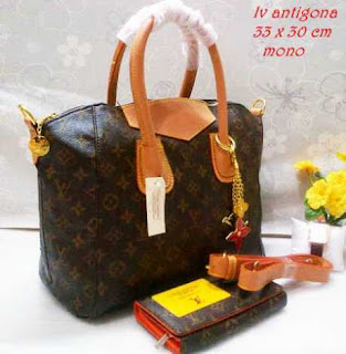 Tas LV Terbaru Tas LV Antigona Mono Cream Damier Azure grosir harga murah