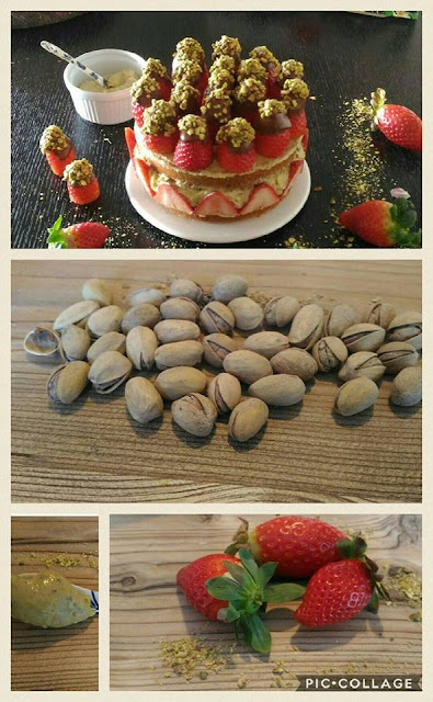 fraisier-de-pistachos, pistachio-frasier