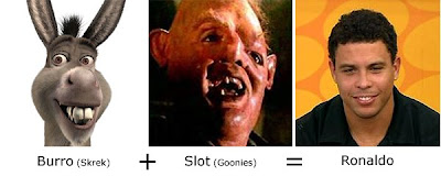 Matemática dos Famosos - Burro (Shrek) + Slot (Goonies) = Ronaldo Fenômeno