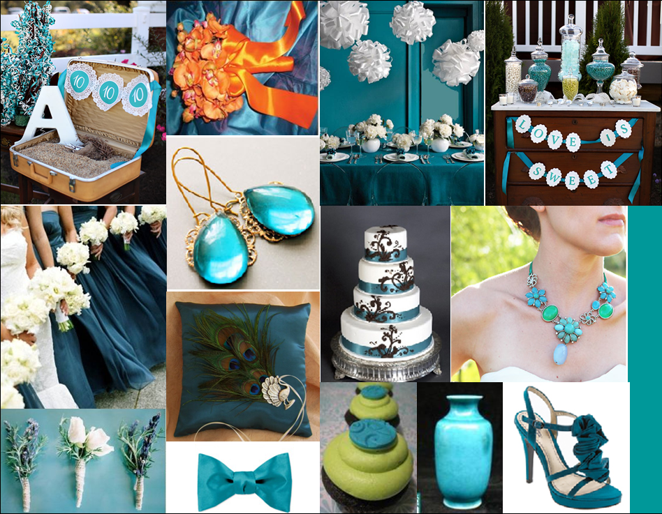 I love the color teal with browns and lighter greens for a romantic nature 