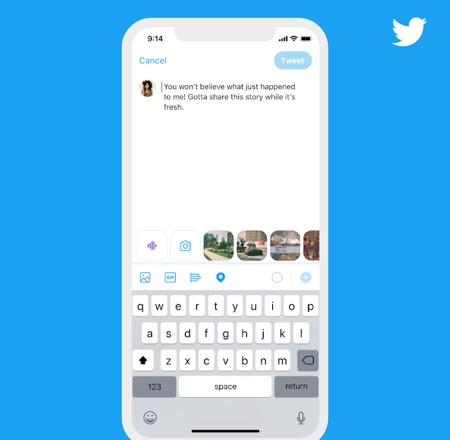 يقوم تويتر بإختبار التغريدات الصوتية على iOS