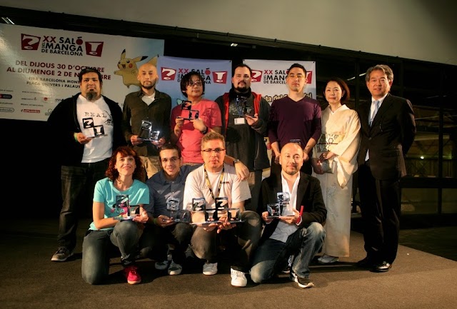 Ganadores de los premios del XX Salón del manga de Barcelona