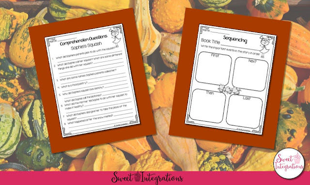 Get your free activities to go along with the book Sophie's Squash. Your students will love this sweet book and learn about life cycles.