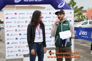 Fabio Ercoli e Valeria Straneo vincono la 1^ edizione della Serravalle JoyRun... con un pensiero a Cesare Benzi.