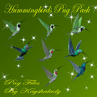 Hummingbirds PNG tubes