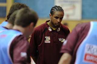 Jermaine Williams watches on during the Bandits game against Canberra