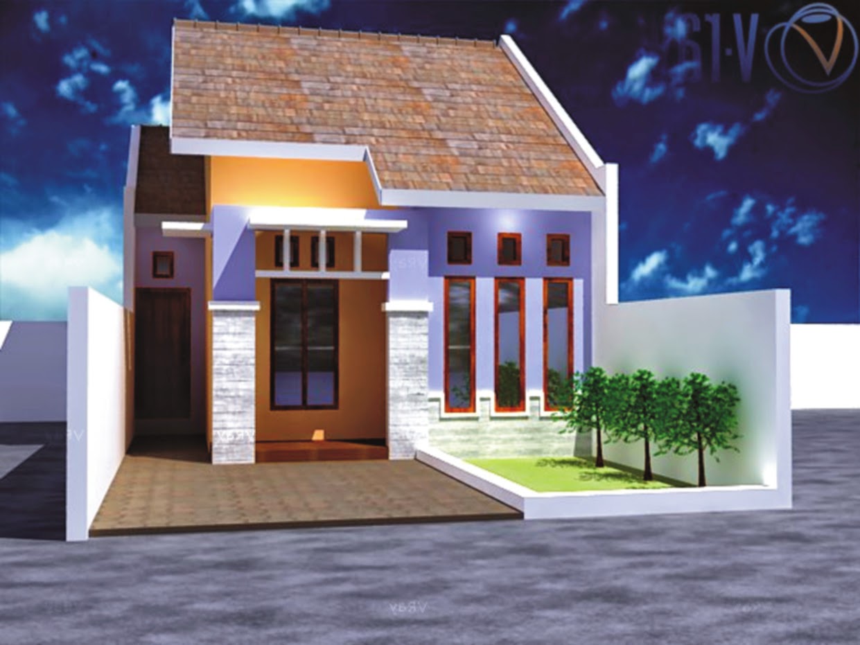 Contoh Gambar Design Dan Denah Rumah Minimalis Type 21 Rumah