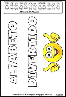 Alfabeto emoji para colorir