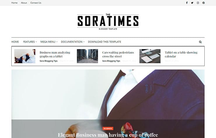 plantilla blogger newspaper responsive gratis