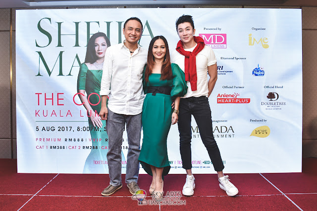 Sheila Majid's husband, Datuk Acis and Fashion Designer Michael Ong was there at the concert press conference