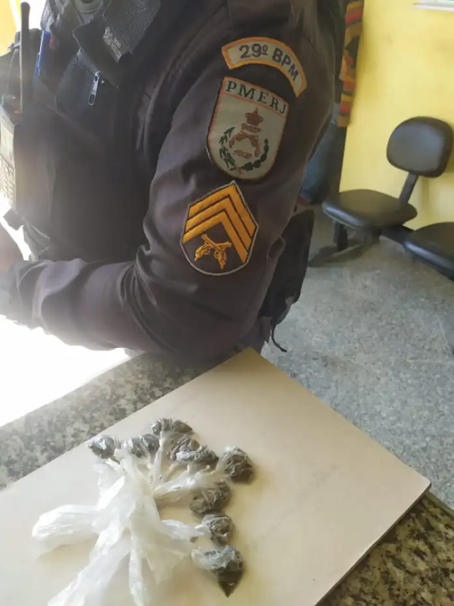 Italva – Após denúncia, polícia apreende maconha escondida em canteiro