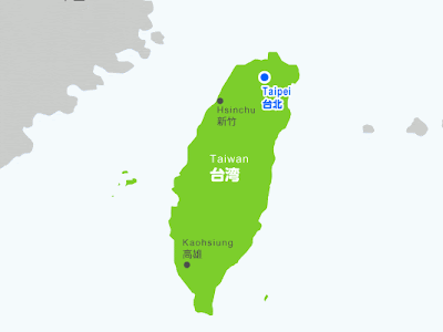 台湾 日本 地図 イラスト 417216